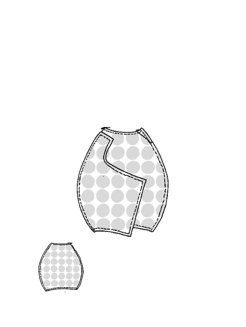Rundholz - Asymmetrischer Cottonshape Rock - 1261640304