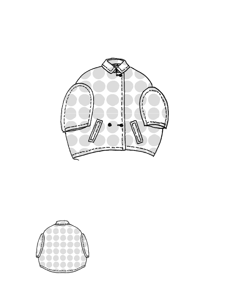 Rundholz - Weite Cottonshape Jacke - 1261641106