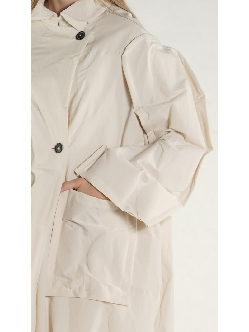 Rundholz - Weiter Cottonshape Mantel - 1261641208