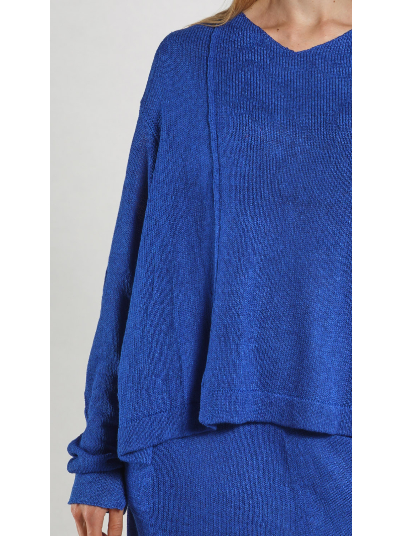 Rundholz - Ballonförmiger Seiden Pullover - 1261660702