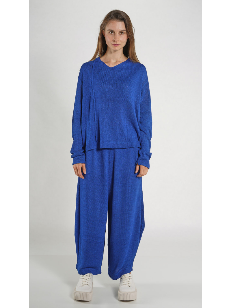 Rundholz - Ballonförmiger Seiden Pullover - 1261660702