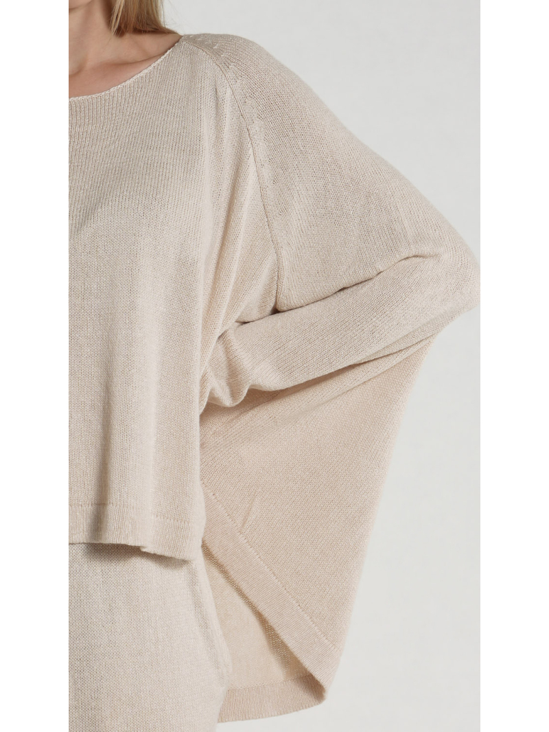 Rundholz - Oversize Seiden Pullover - 1261660704