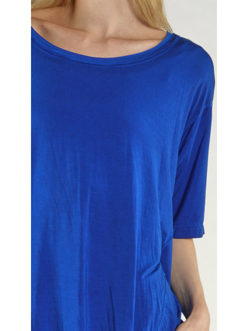 Rundholz - Ballonförmiges Modal Seiden T-shirt - 1261700504