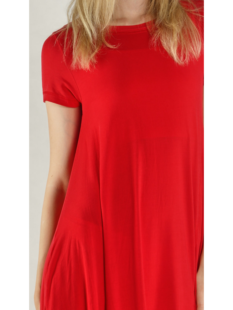 Rundholz - Weites Modal Seiden Kleid - 1261700907