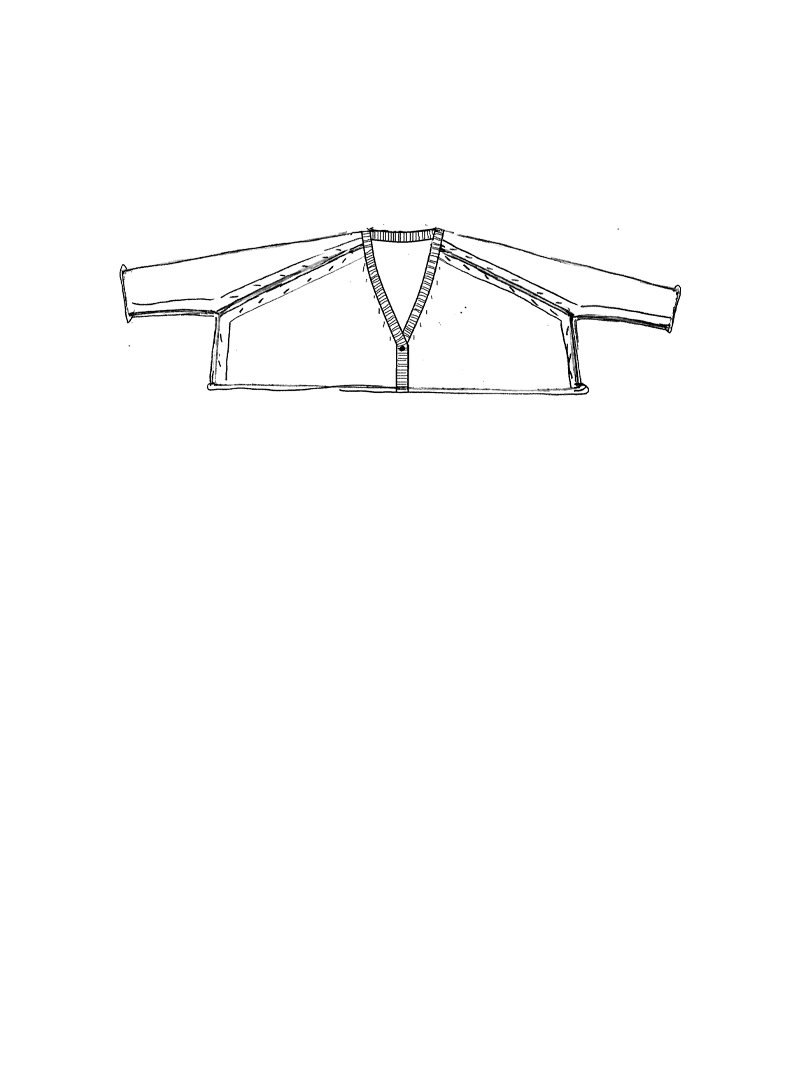 Rundholz - Kurze Leinen Strick Jacke - 1261727104