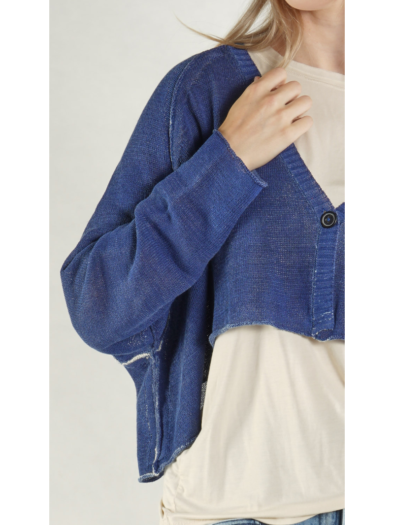 Rundholz - Gerade geschnittene Strickjacke - 1261727114