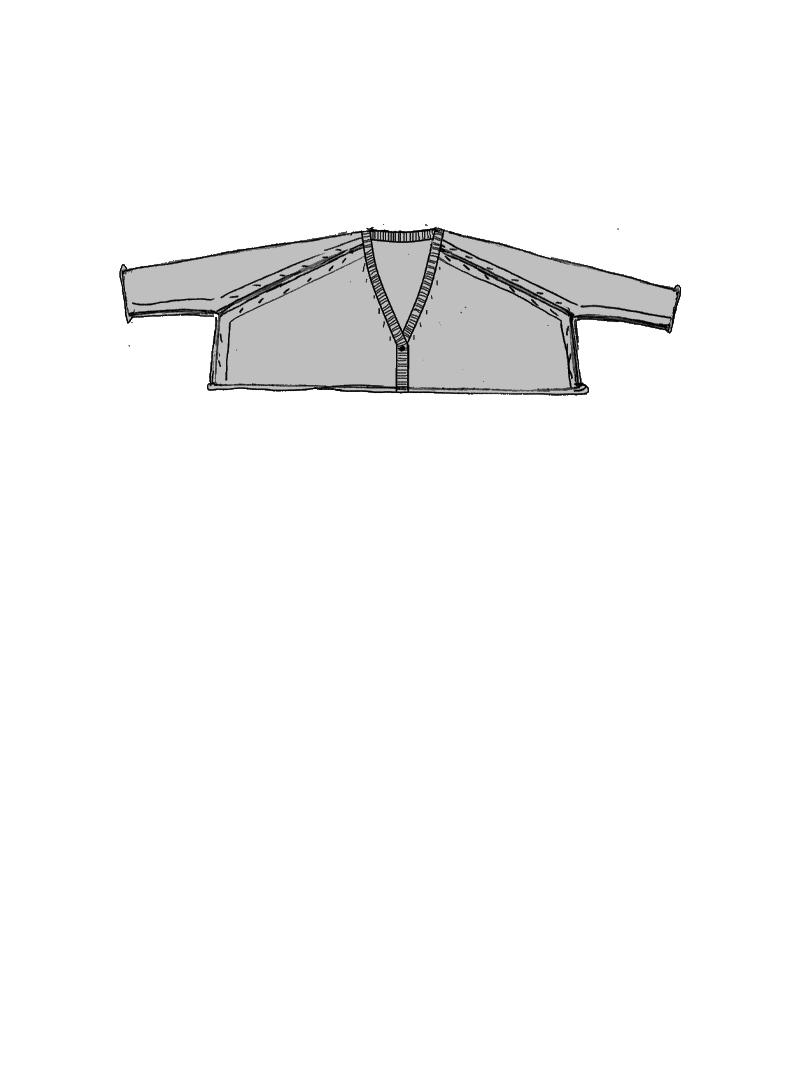 Rundholz - Gerade geschnittene Strickjacke - 1261727114