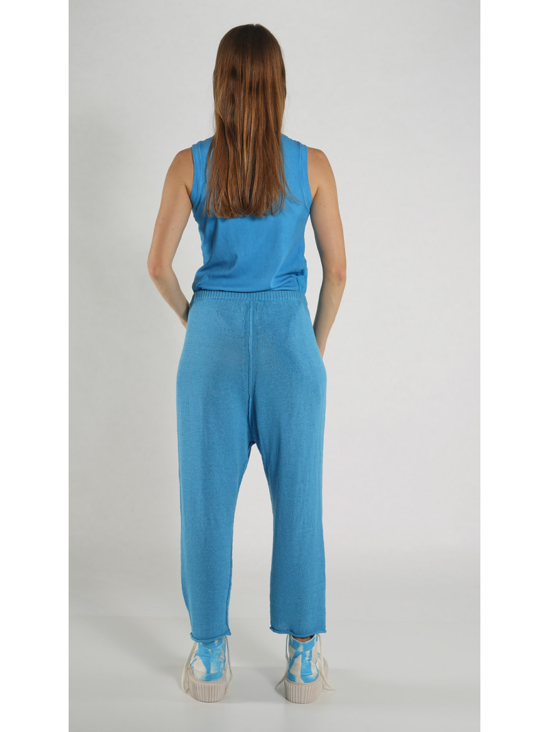 Rundholz - Leinen Strick Hose - 1261727605