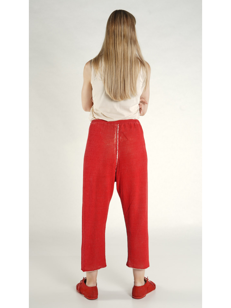 Rundholz - Leinen Strick Hose - 1261727615