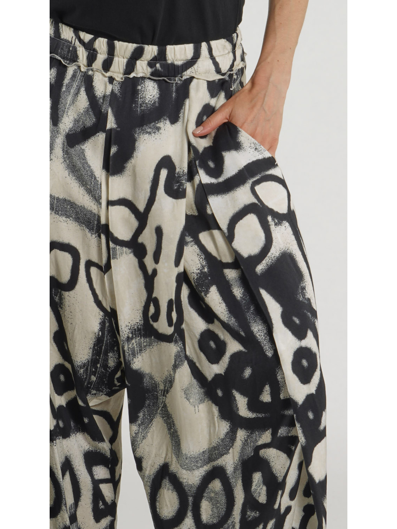 Rundholz - Weite Viskose Hose - 1261730103