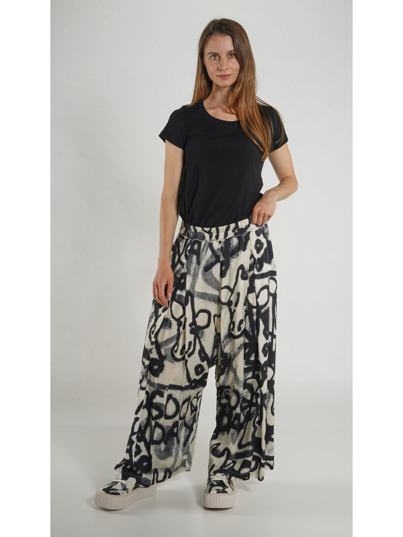 Rundholz - Weite Viskose Hose - 1261730103