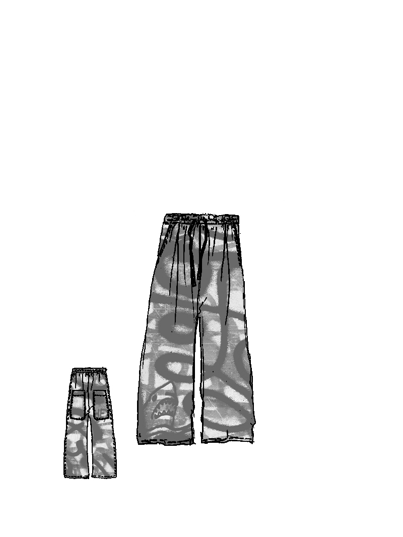 Rundholz - Baggy Viskose Hose - 1261770101