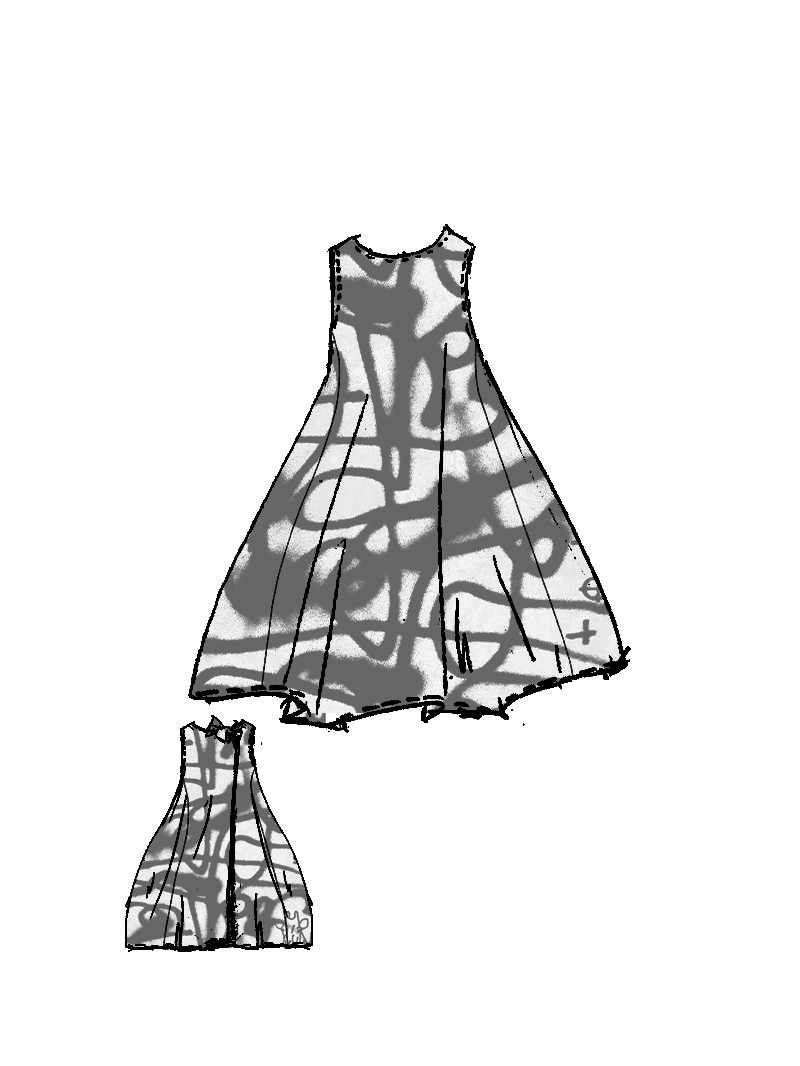 Rundholz - Weites Viskose Kleid - 1261770906