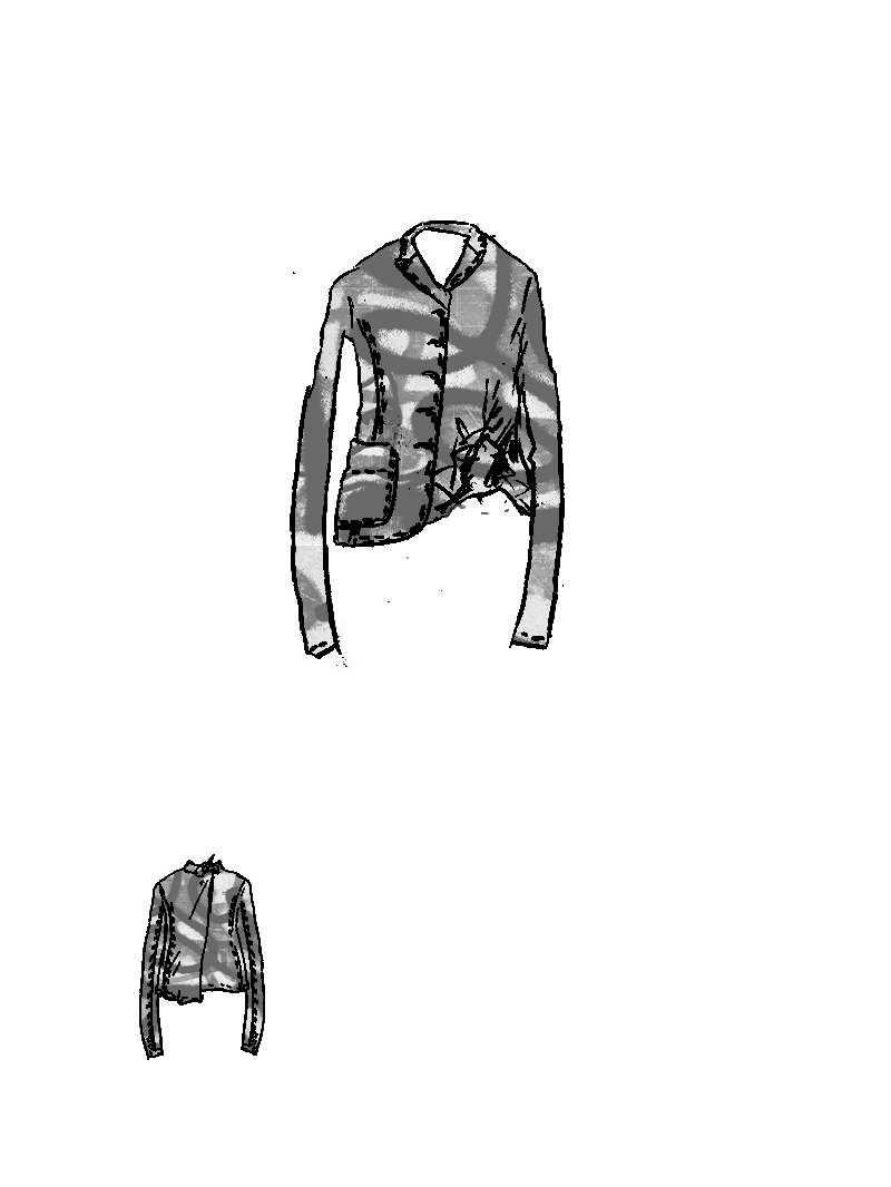 Rundholz - Taillierte Viskose Jacke - 1261771104
