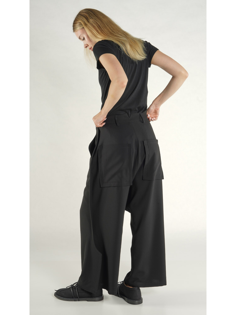 Rundholz - Weite Schurwoll Hose - 1261830104