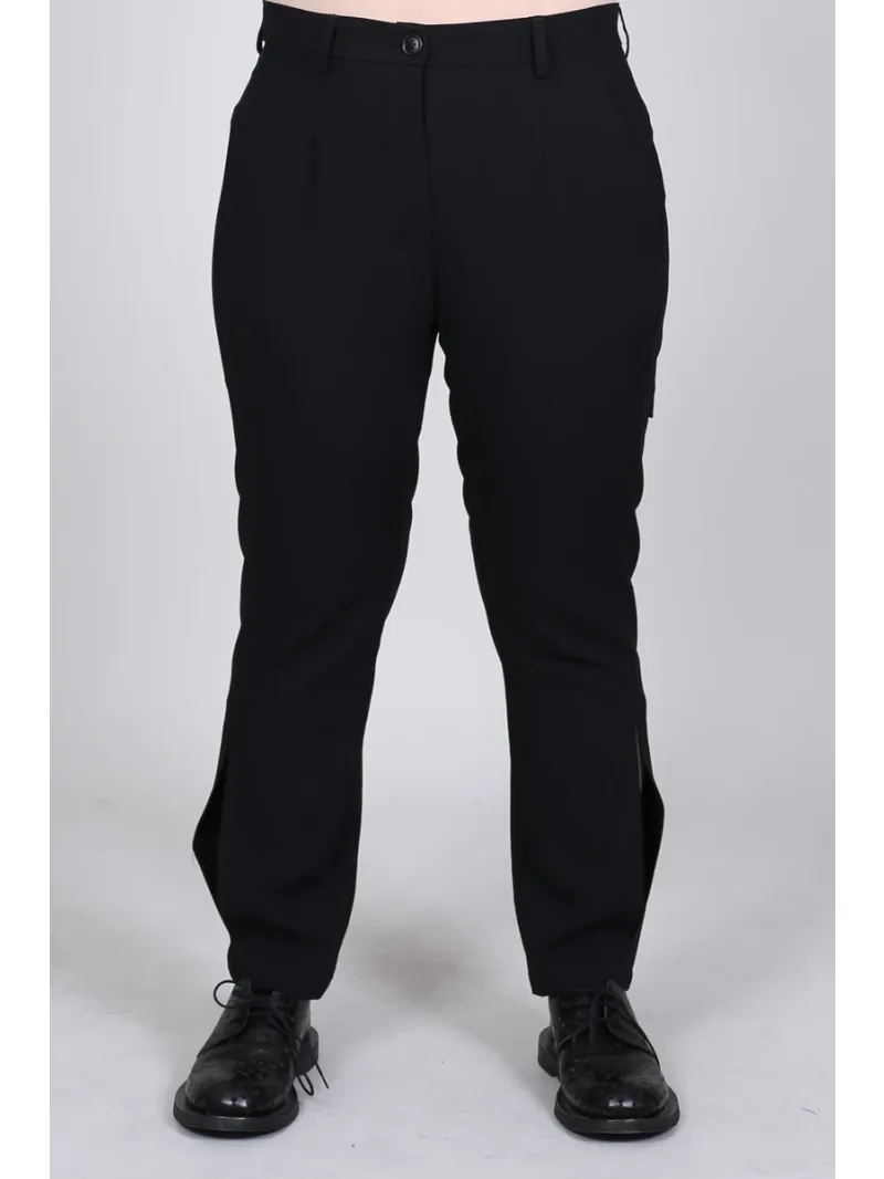 Rundholz - Pantalon droit étroit avec fentes - 1261830105