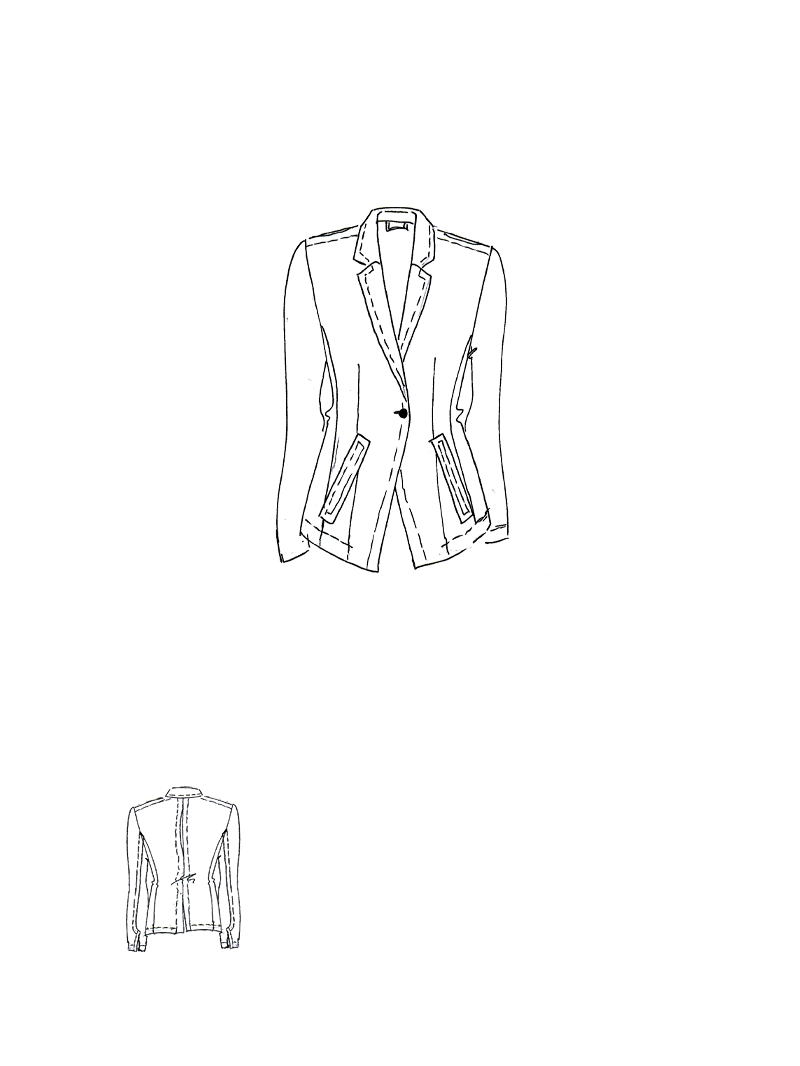 Rundholz - Gerade geschnittene Wolljacke mit Schlitzen - 1261831102