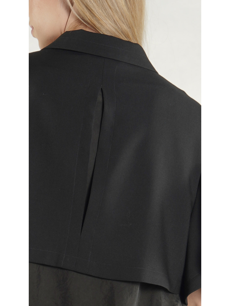 Rundholz - Kastige Wolljacke mit Schlitzen - 1261831103