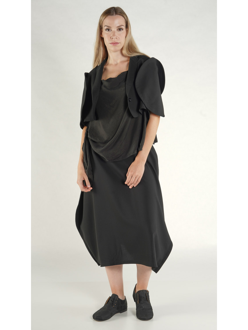 Rundholz - Kastige Wolljacke mit Schlitzen - 1261831103