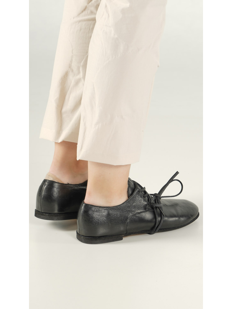 Rundholz - Leder Halbschuhe mit Graffiti Innenfutter - 1261985206