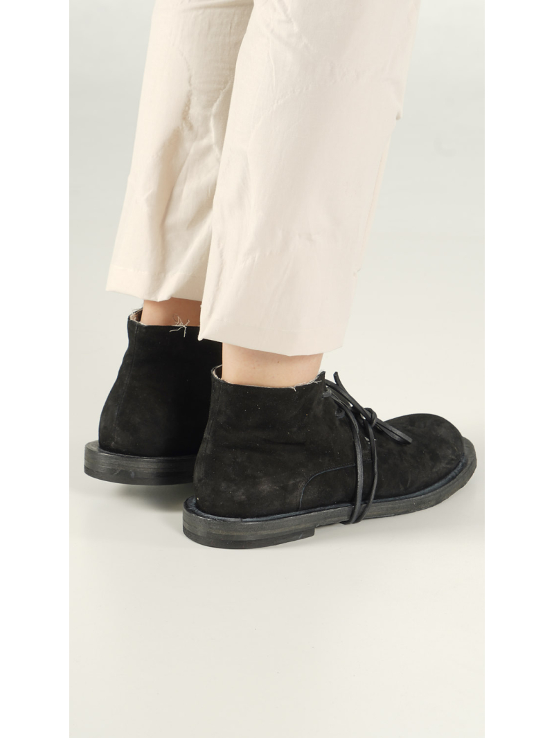 Rundholz - Leder Boots mit Graffiti Innenfutter - 1261985226