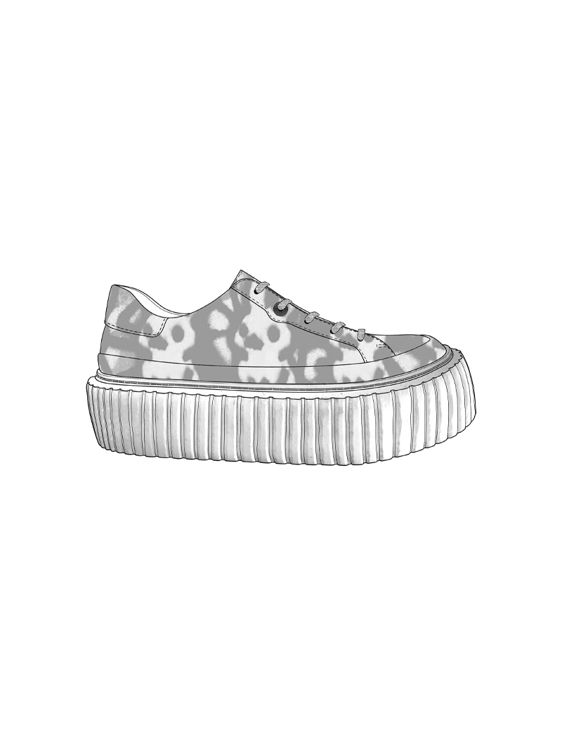 Rundholz - Sneaker mit Allover-Druckdesign - 1261985251