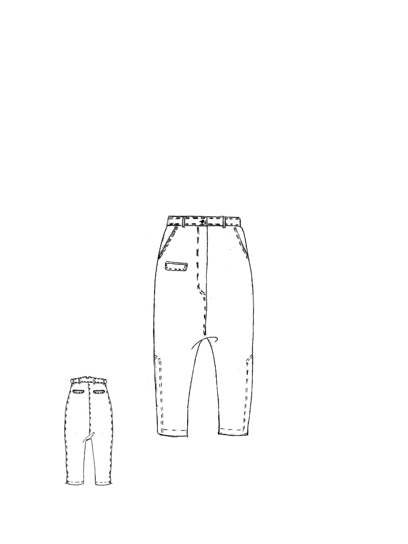 Rundholz DIP - Lockere Viskose Leinen Hose - 1262010146