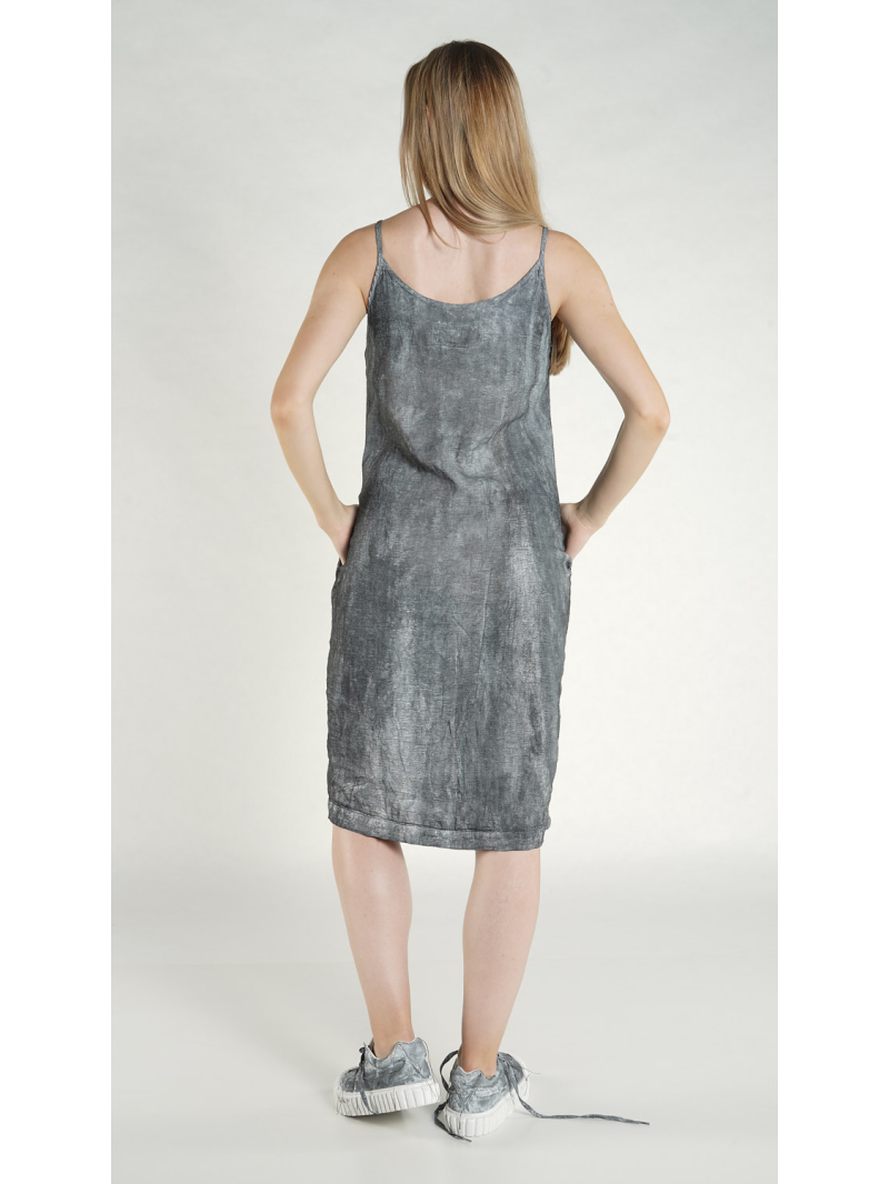 Rundholz DIP - Schmales Viskose Leinen Kleid - 1262010910