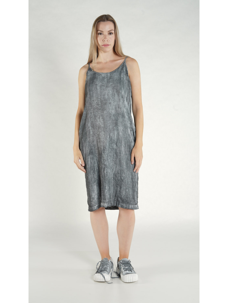 Rundholz DIP - Schmales Viskose Leinen Kleid - 1262010910