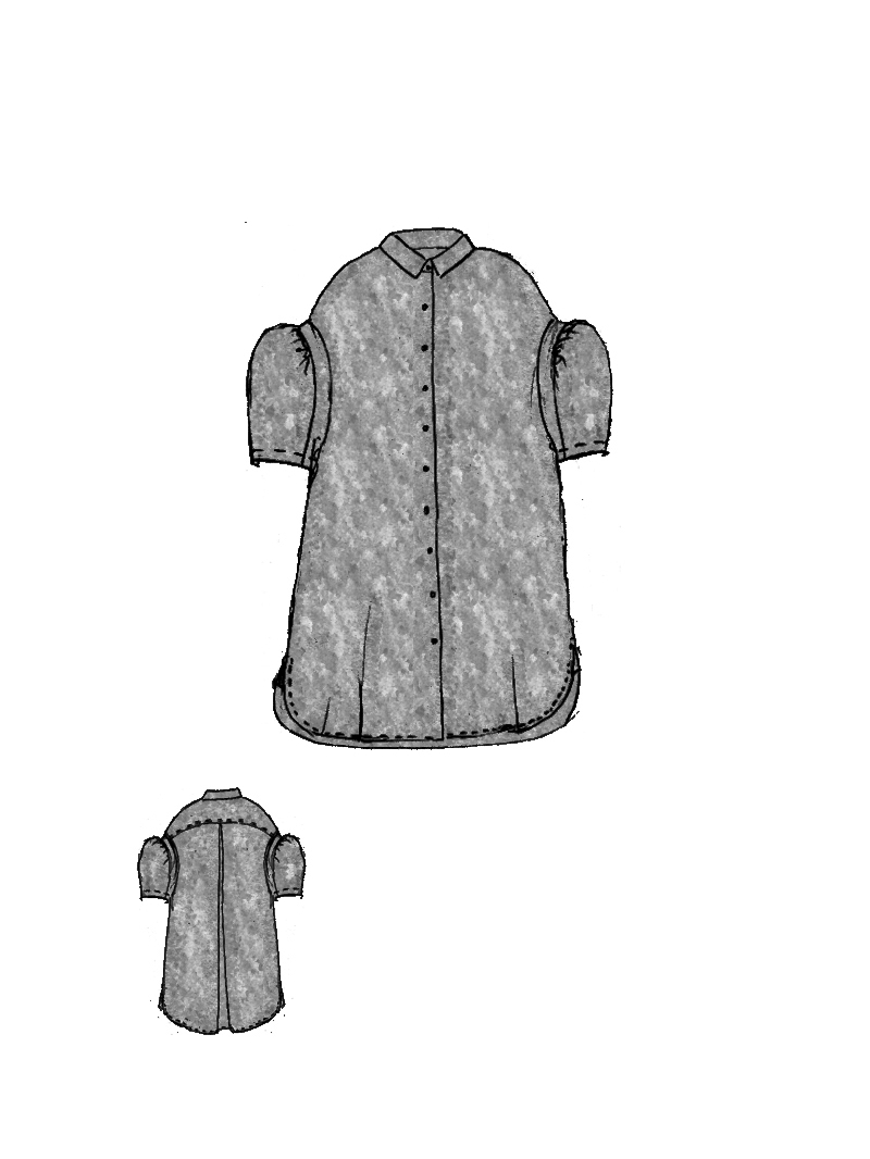 Rundholz DIP - Oversize Viskose Leinen Kleid - 1262010933