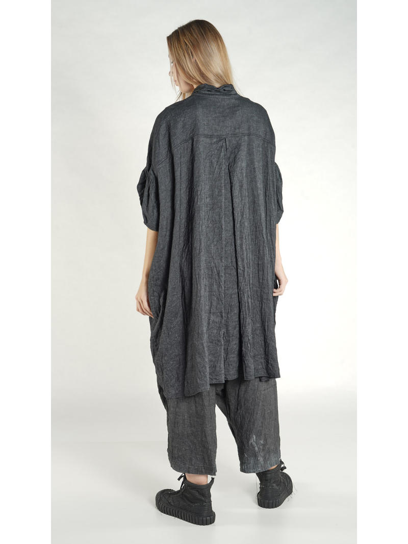 Rundholz DIP - Oversize Viskose Leinen Kleid - 1262010953