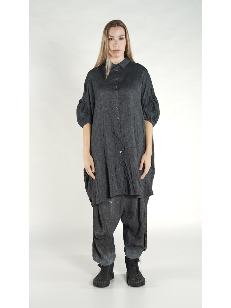 Rundholz DIP - Oversize Viskose Leinen Kleid - 1262010933