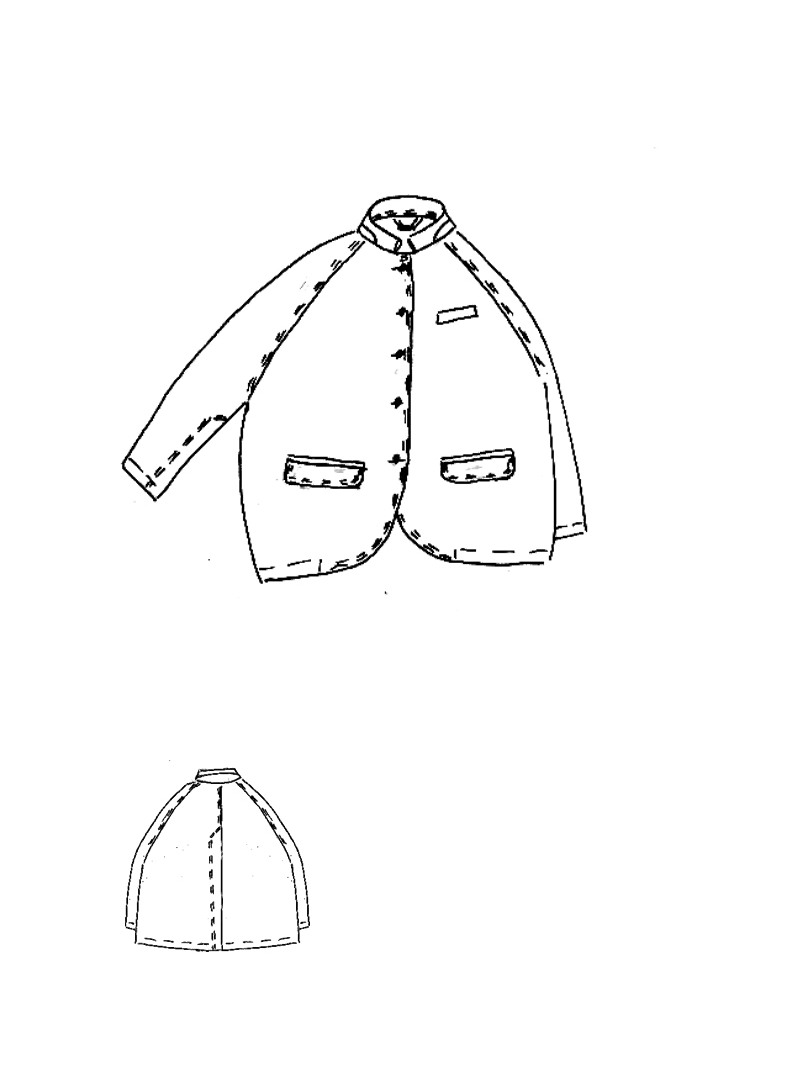 Rundholz DIP - Weite Viskose Leinen Jacke - 1262011148