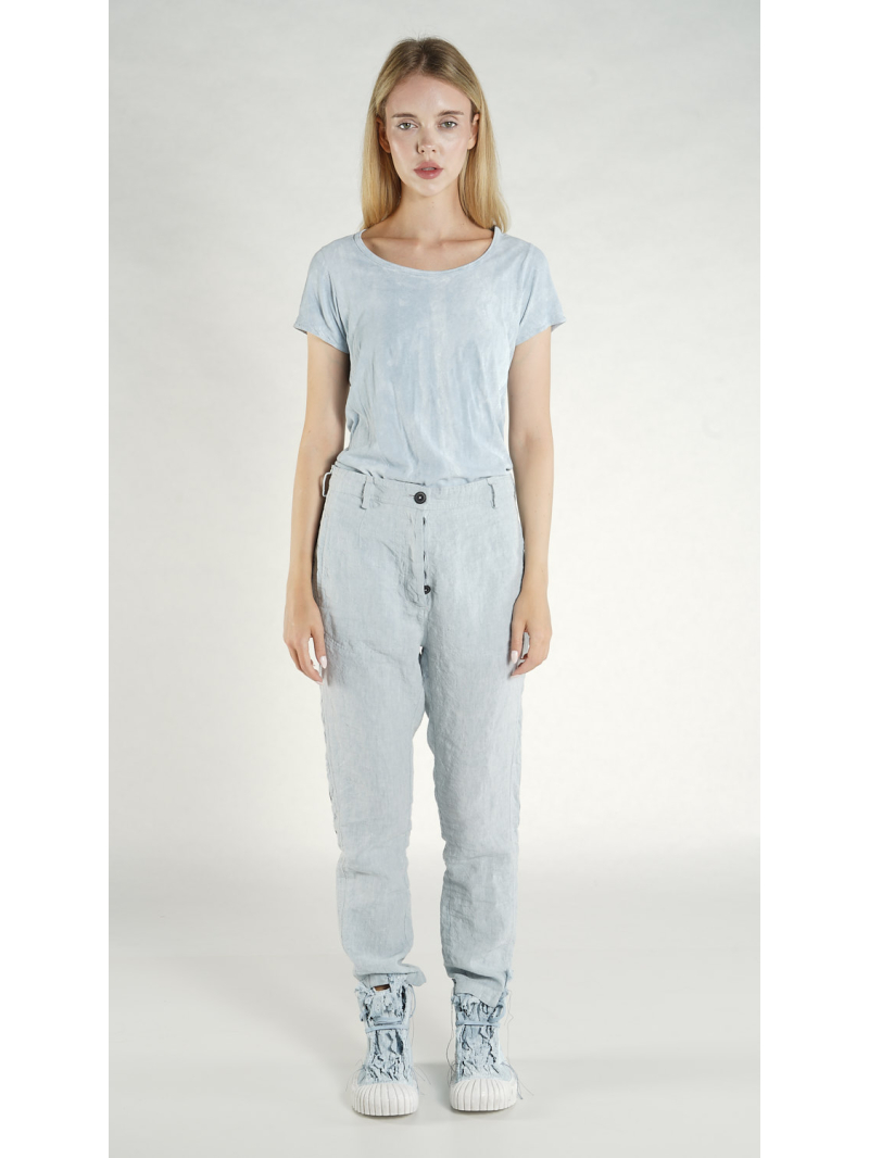 Rundholz DIP - Schmale Leinen Hose - 1262020102