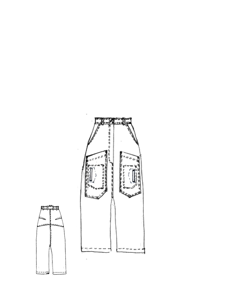 Rundholz DIP - Lockere Leinen Hose - 1262020103