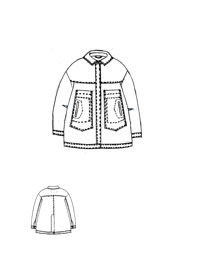 Rundholz DIP - Oversize Leinen Mantel - 1262021207