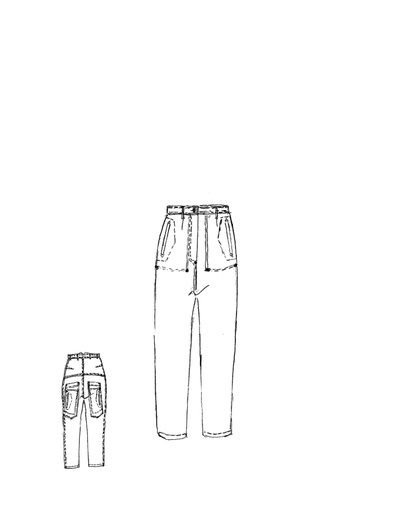 Rundholz DIP - Gerade schmale Denim Hose - 1262030103