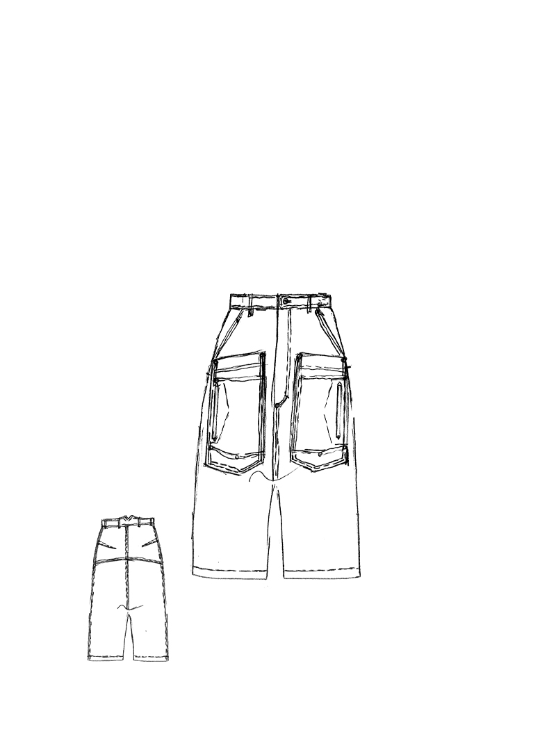 Rundholz DIP - Baggy Denim Hose - 1262030104