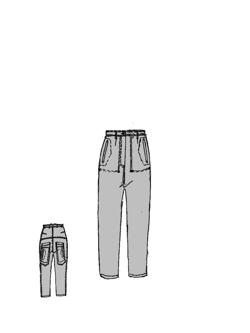 Rundholz DIP - Gerade schmale Denim Hose - 1262030123