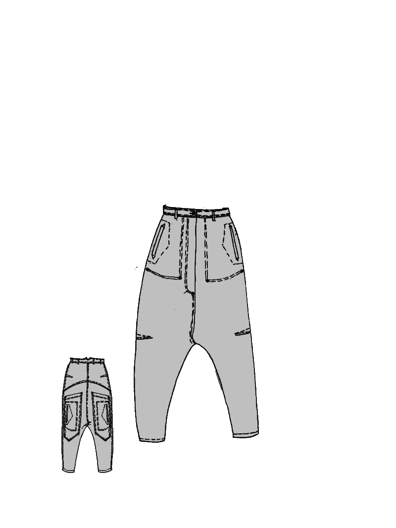 Rundholz DIP - Lockere Denim Hose - 1262030132