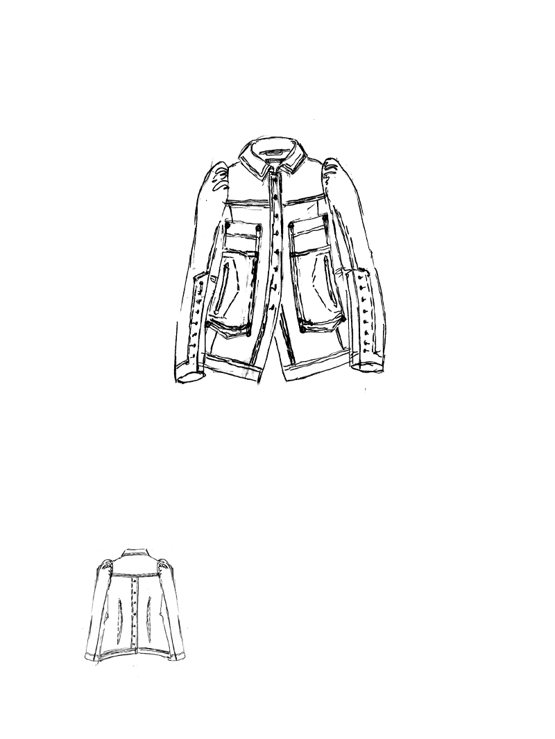 Rundholz DIP - Taillierte Baumwolljacke mit Schlitz - 1262031102