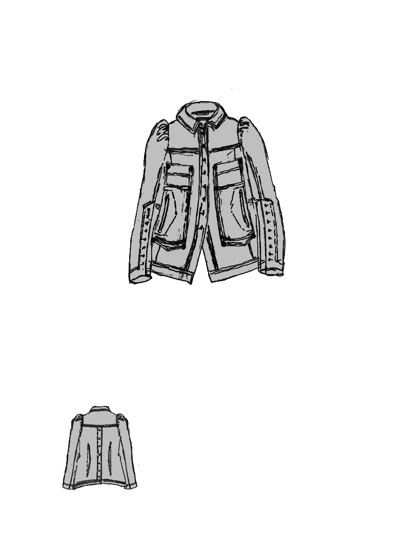 Rundholz DIP - Taillierte Denim Jacke - 1262031122