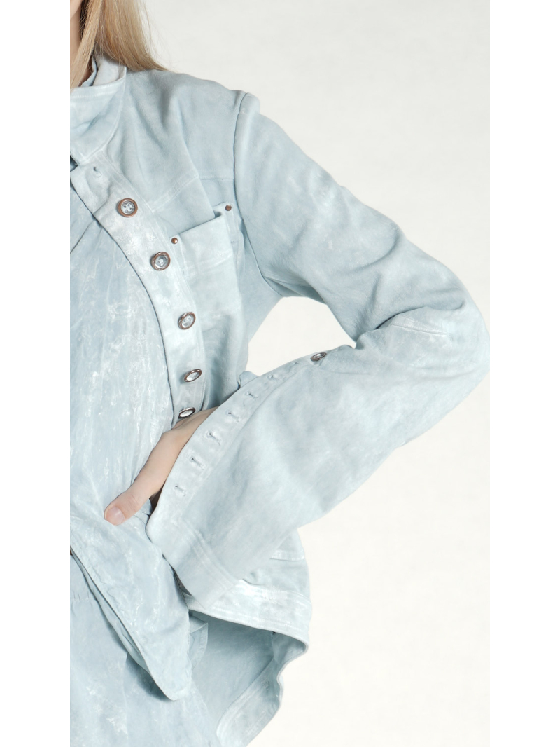 Rundholz DIP - Taillierter Denim Mantel - 1262031209