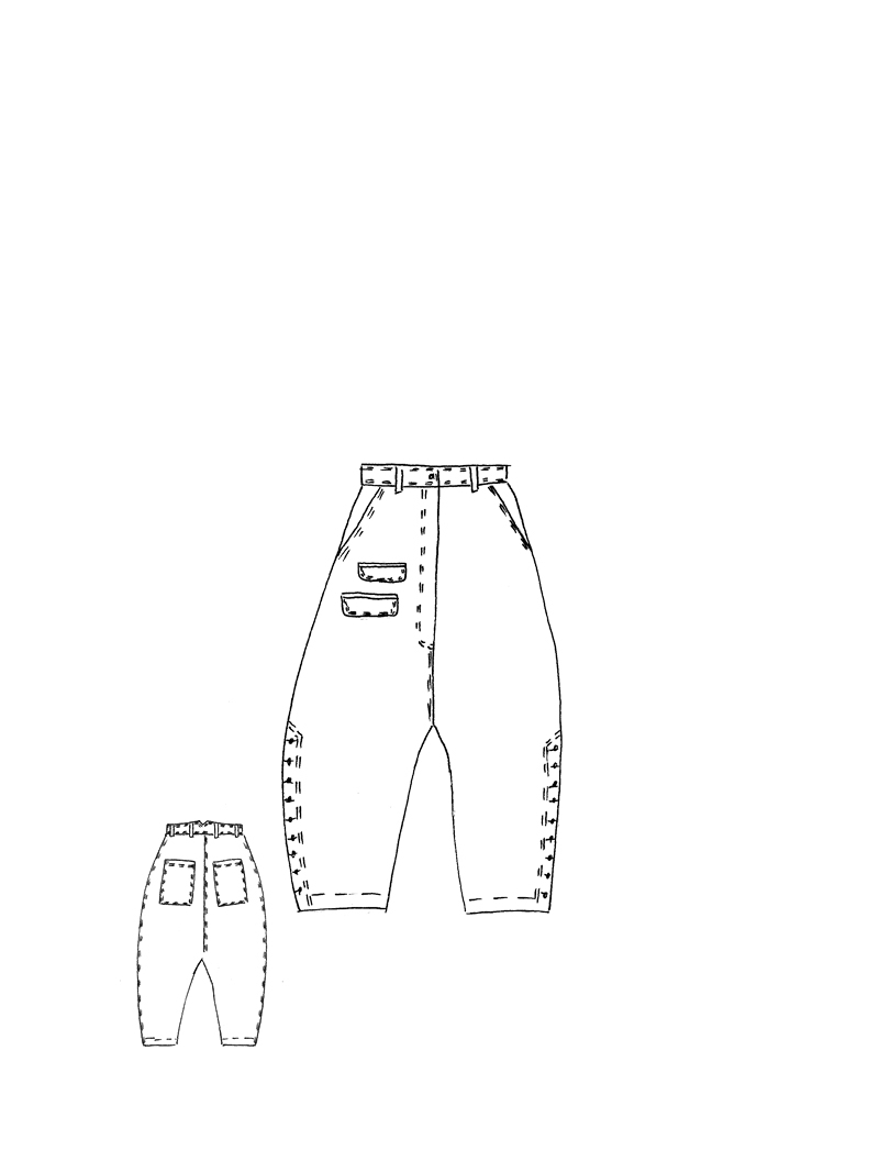 Rundholz DIP - Baggy Stretch Denim Hose - 1262070107