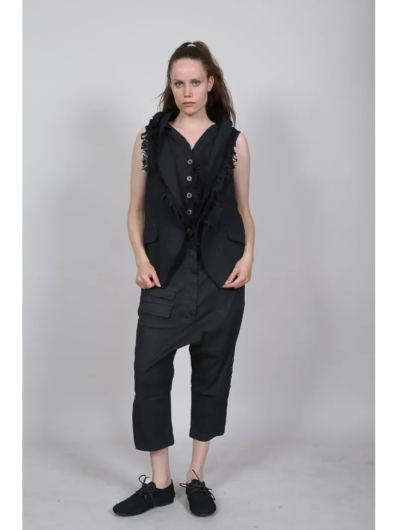 Rundholz DIP - Baggy fit pants with button placket - 1262070117