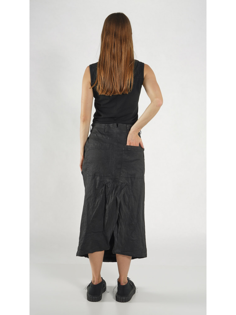 Rundholz DIP - Bananenförmiger Stretch Denim Rock - 1262070314