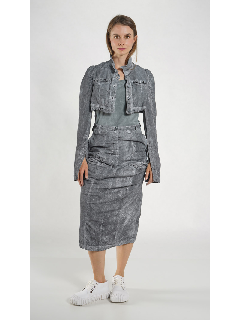 Rundholz DIP - Kurze Stretch Denim Jacke - 1262071101