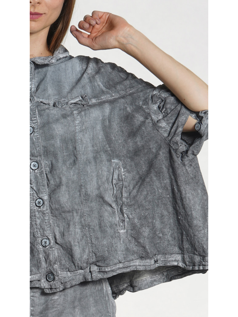 Rundholz DIP - Ausgestellte Stretch Denim Jacke - 1262071106