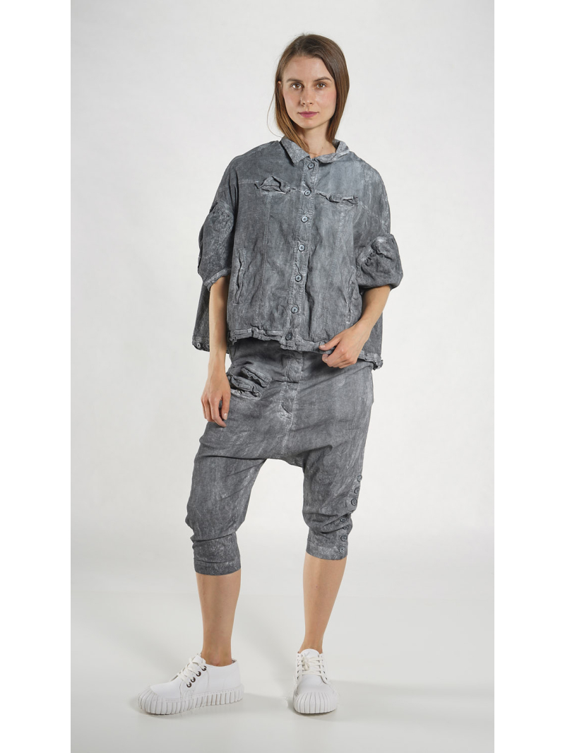 Rundholz DIP - Ausgestellte Stretch Denim Jacke - 1262071106