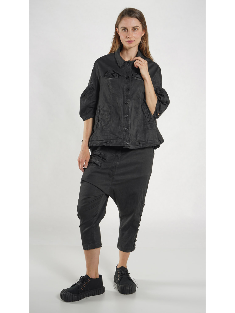 Rundholz DIP - Ausgestellte Baumwolljacke mit Nähten - 1262071116